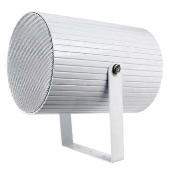 Proyector acústico UDE AP-720EN, altavoz direccional cilíndrico de cuerpo aluminizado con aletas y estribo inferior