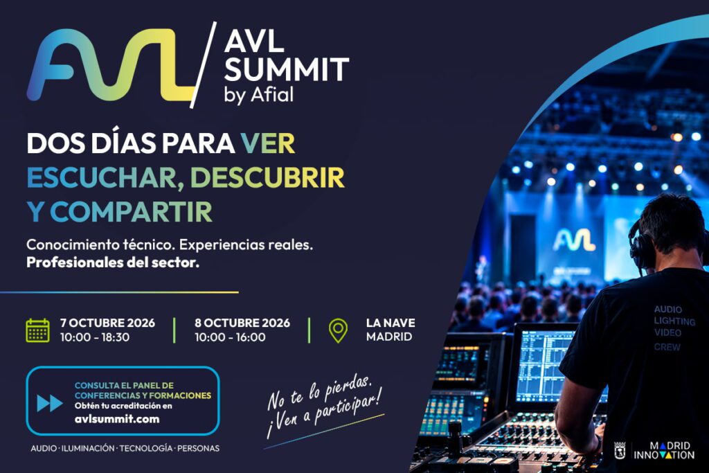 AVL SUMMIT by AFIAL 2026 reúne al sector audiovisual en Madrid los días 7 y 8 de octubre