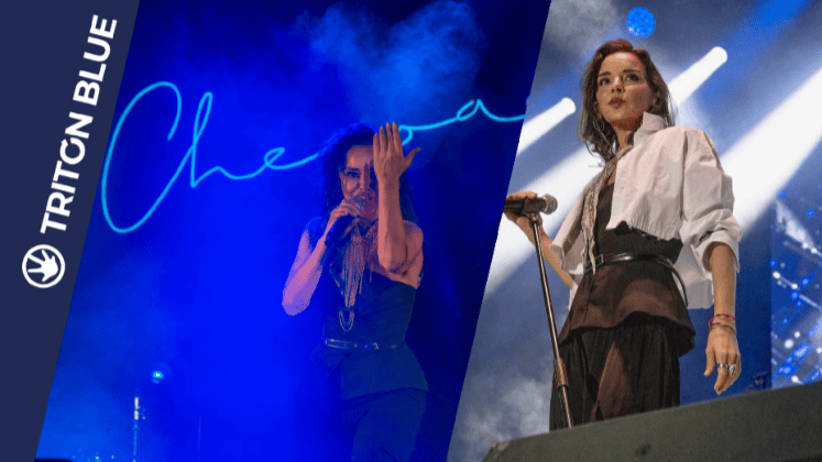 Triton Blue ilumina el concierto de Chenoa