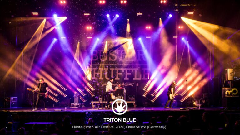 Triton Blue despliega su potencia LED IP65 en el festival Haste Open Air de Alemania