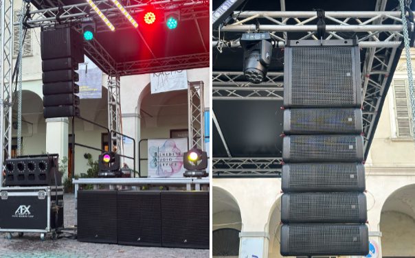 Audibax Pro demuestra el potencial de los sistemas Seattle y Manhattan en Piazza Ottinetti, Italia 3 Audibax Seattle 3000H en Piazza Ottinetti