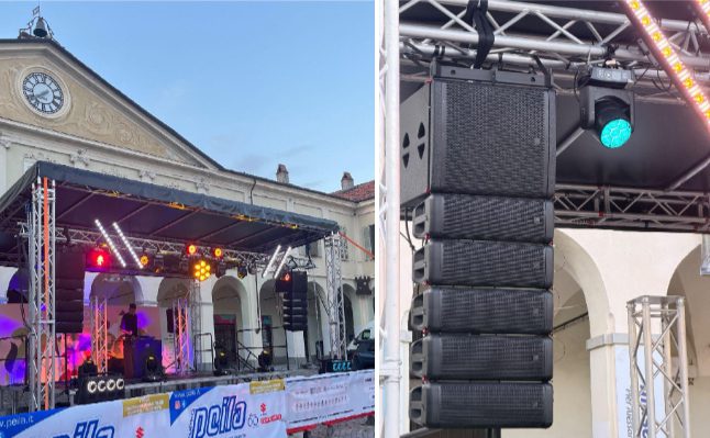 Audibax Pro demuestra el potencial de los sistemas Seattle y Manhattan en Piazza Ottinetti, Italia 4 Audibax Seattle 3000H y los subwoofers Manhattan 18S protagonizan el sistema desplegado por Benedetti Audio Service en Piazza Ottinetti, Ivrea.