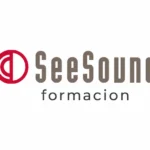 Logotipo de SeeSound con la palabra formación sobre fondo blanco