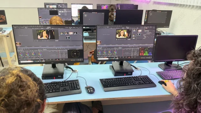 Laboratorio de posproducción de UNIFACHA equipado con DaVinci Resolve Studio