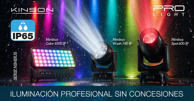 KINSON presenta cuatro proyectores de teatro IP65 que también trabajan a la intemperie