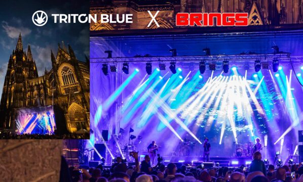 Triton Blue brilla a lo grande en la Catedral de Alemania: la tecnología detrás del show de la banda de rock Brings